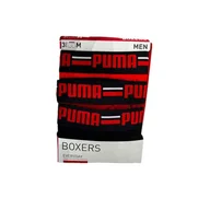 Majtki męskie - Bokserki męskie Puma BASIC BRAND ELASTIC 3-PACK czerwone 93545708-M - miniaturka - grafika 1