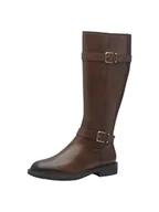 Kozaki damskie - Marco Tozzi Damskie długie buty 2-25520-43 modne kozaki, Cognac Comb, 37 EU, Cognac Comb, 37 EU - miniaturka - grafika 1