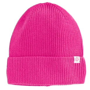 Cool Club, Czapka dziewczęca, prążkowana, różowa - Czapki dla dzieci - miniaturka - grafika 1