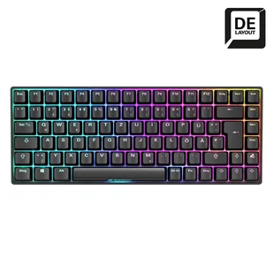 Sharkoon SKILLER SGK50 S3 klawiatura Gaming USB QWERTZ Niemiecki Czarny 4044951039142 - Klawiatury - miniaturka - grafika 1