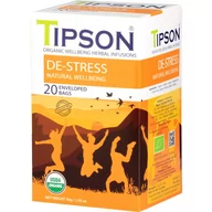 Herbata - Tipson DE-STRESS herbata ziołowa RÓŻA MIĘTA TULSI POMARAŃCZA saszetki - 20 x 1,5 g - miniaturka - grafika 1