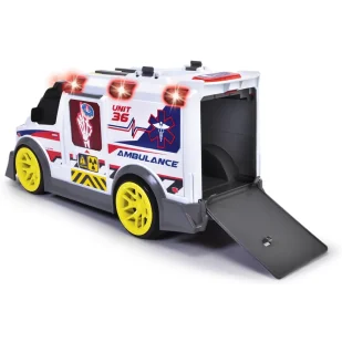 DICKIE A.S Ambulans 35,5 cm światło i dźwięk SŁUCHAWKI GRATIS - Samochody i pojazdy dla dzieci - miniaturka - grafika 6