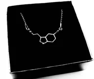 Naszyjniki - Srebrny naszyjnik SEROTONINA szczęścia SREBRO 40 - miniaturka - grafika 1
