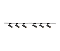 Lampy sufitowe - Oświetlenie punktowe do systemu szynowego FADO 6xGU10/10W/230V czarne - miniaturka - grafika 1