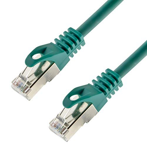 Kabel sieciowy S/FTP PIMF Cat. 7 10 metrów zielony kabel krosowy Gigabit Ethernet LAN DSL CAT7 kabel