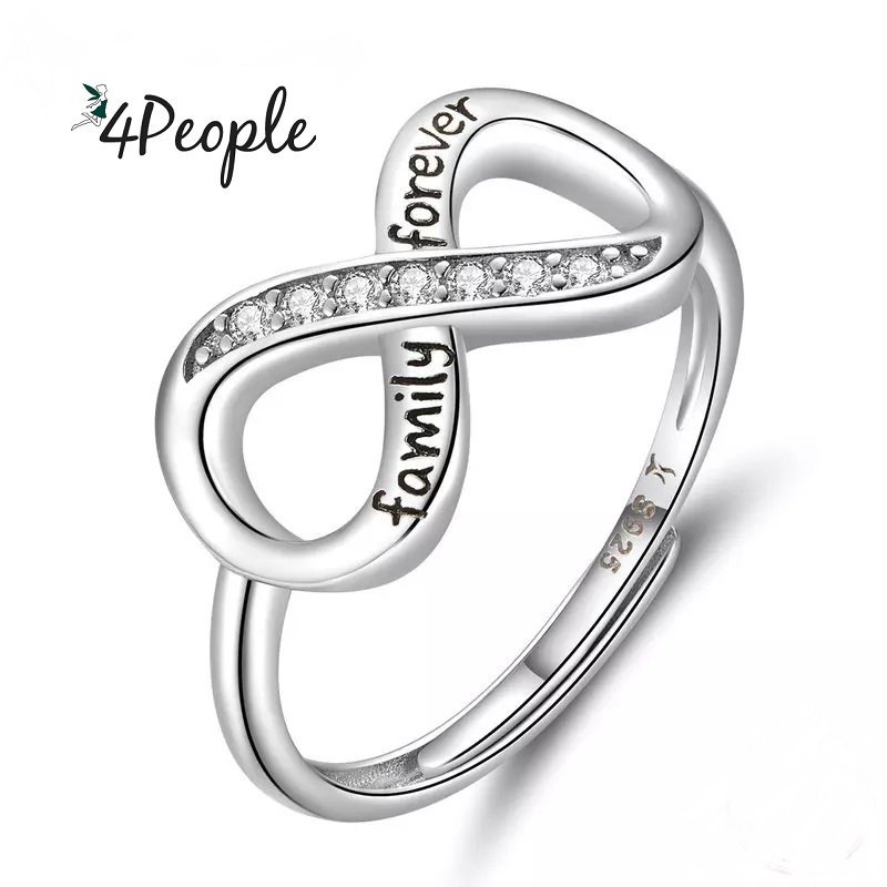 Pierścionek Srebrny 925 Miłość Nieskończoność Love Srebro 925 Boamer