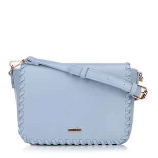 Damska crossbody z obszytą klapą niebieska - Torebki damskie Damska crossbody z obszytą klapą niebieska - Torebki damskie - miniaturka - grafika 1