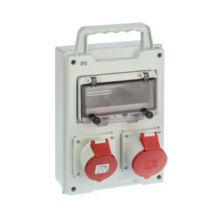 Elektro-Plast Rozdzielnica siłowa RS przenośna 8-modułowa 1x16A/5P 1x32A/5P 6216-20 - Rozdzielnie elektryczne - miniaturka - grafika 1