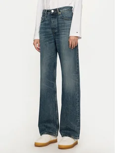 Tommy Hilfiger Jeansy WW0WW42800 Granatowy Loose Fit - Spodnie damskie - miniaturka - grafika 1