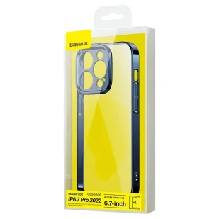 Zestaw ochronny Baseus Glitter przeźroczyste etui i szkło hartowane do iPhone 14 Pro Max (niebieski) - Etui i futerały do telefonów - miniaturka - grafika 5