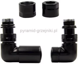 Varioterm Zawór regulacyjny Vision ze złączką PEX/CU - czarny mat miedziana - CU 15 mm lewy VIR24L(CU) - Zawory i kraniki - miniaturka - grafika 1