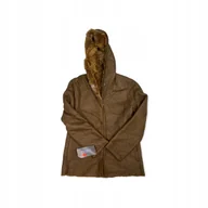 Kurtki damskie - Elegancka brązowa kurtka damska BLUE DUCK XS - miniaturka - grafika 1