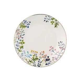 Talerz deserowy Silvia 19 cm gałązki biały - Talerze - miniaturka - grafika 1
