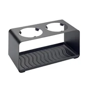 Stojaki na wino - Stojak na butelki czarny Wave 2 - miniaturka - grafika 1