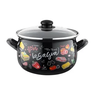 Garnek emaliowany Pyza Lasagna z pokrywką 16 cm 2,2 l - Garnki - miniaturka - grafika 1
