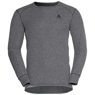 ODLO Męska koszulka Bl Top Crew Neck L/S Active Warm Eco T-Shirt - Koszulki męskie - miniaturka - grafika 1