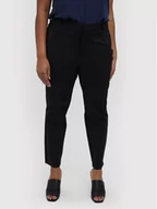 Spodnie damskie - Vero Moda Curve Spodnie materiałowe Gloria 10256237 Czarny Regular Fit 5715206137744 - miniaturka - grafika 1