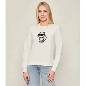 Bluzy damskie - Karl Lagerfeld Bluza ikon sketch Straight fit - miniaturka - grafika 1