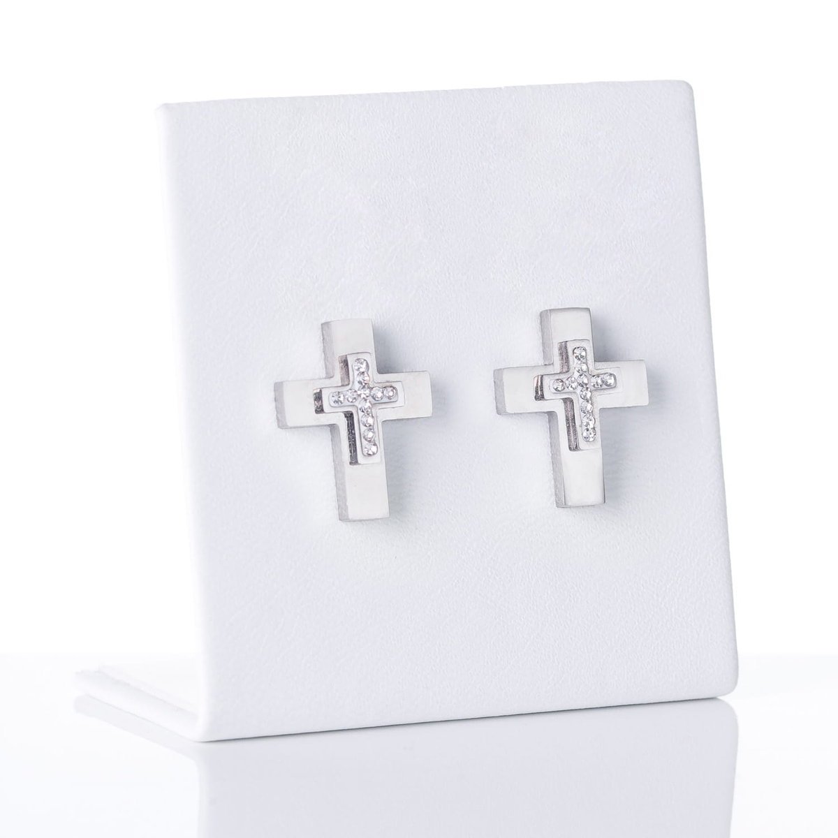 Kolczyki - krzyżyki - Acciaio