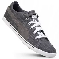 Trampki damskie - Trampki Damskie Puma Sportowe Lekkie Szare Modne Stylowe Młodzieżowe Wygodne Sznurowane 37 - miniaturka - grafika 1