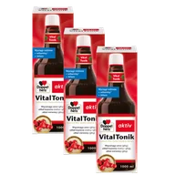 Serce i układ krążenia - 3x Doppelherz® aktiv Vital Tonik, Płyn 3x1000ml ZESTAW - miniaturka - grafika 1