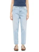 Spodnie damskie - Mustang Dżinsy "Charlotte" - Tapered fit - w kolorze błękitnym - miniaturka - grafika 1