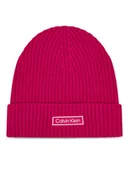 Czapki damskie - Calvin Klein Czapka Patch Chunky LV04D8053G Różowy - miniaturka - grafika 1
