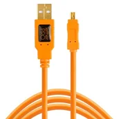 Kable USB - Tether Tools Kabel USB tetherpro USB 2.0 A/mini-B 8-biegunowy 15 'ORG [TET-cu8015-ORG] 0818307013544 - miniaturka - grafika 1