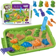 Sortery dla dzieci - WOOPIE Piasek Kinetyczny 1,5 kg Zestaw XXL ZOO - miniaturka - grafika 1