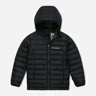 Kurtki i płaszcze dla chłopców - Kurtka chłopięca zimowa Columbia Powder Lite II Hooded Jacket 2090023010 104-110 cm Czarna (195981516630) - miniaturka - grafika 1