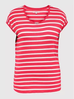 Koszulki i topy damskie - Only Carmakoma T-Shirt Carwilma 15264840 Czerwony Regular Fit - grafika 1