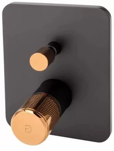 FDesign Ardesia bateria wannowo-prysznicowa podtynkowa różowe złoto/czarny mat FD1-ARD-7P-25 - Baterie wannowe i prysznicowe - miniaturka - grafika 2