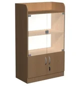 Meble do szkół i przedszkoli - Szafka szkolna z witryną Kasztelan E - miniaturka - grafika 1