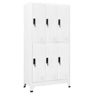 Szafki na klucze - Szafka zamykana na klucz, biała, 90x45x180 cm, stalowa! - miniaturka - grafika 1