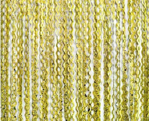 Kurtyna Spirale metaliczna złota - 100 x 200 cm - Sylwester - miniaturka - grafika 1