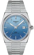 Zegarki męskie - Zegarek Tissot T137.407.11.351.01 PRX POWERMATIC 80 Light Blue Gradient 40mm - miniaturka - grafika 1