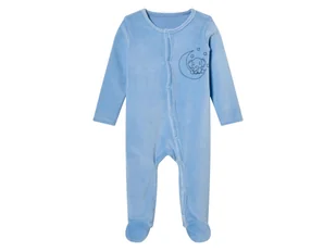 lupilu® Pajacyk niemowlęcy welurowy z bawełną (86/92, Jasnoniebieski) - Śpiochy dla niemowląt - miniaturka - grafika 1