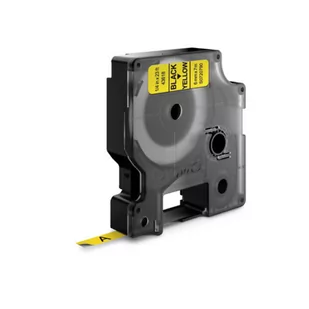 Taśma czarny nadruk na żółtym 6mm x 7m DYMO S0720790 - Drukarki kart i etykiet - miniaturka - grafika 1