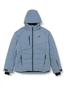 4F Męska kurtka narciarska Kumn007 Jeans, dżinsowy niebieski, XXXL, dżinsowy niebieski - Kurtki męskie - miniaturka - grafika 1