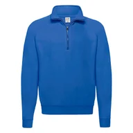 Bluzy męskie - Bluza męska Zip Neck Classic Fruit of the Loom - Niebieski S - miniaturka - grafika 1