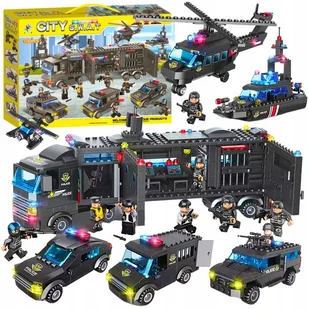 8w1 MEGA DUŻY Zestaw Klocki SWAT Konstrukcyjne Dla Dzieci 1102 Sztuk DUŻE - Klocki - miniaturka - grafika 1