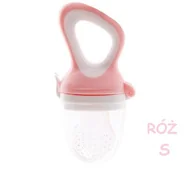 Gryzaki dla dzieci - Gryzak do podawania pokarmu smoczek do poznawania samków na owoce i warzywa RÓŻOWY S - miniaturka - grafika 1