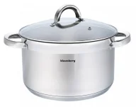 Garnki - Stalowy garnek z 5 warstwowym dnem akutermicznym 9,5L L1-T07 - miniaturka - grafika 1