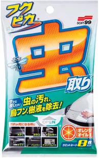 Soft99 Fukupika Bugs & Bird Droppings Removal Wipes  chusteczki do usuwania owadów i ptasich odchodów - Kosmetyki samochodowe - miniaturka - grafika 1