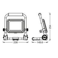 Oświetlenie warsztatowe - Ledvance LED-Worklight Value R-Stand reflektor LED 20W - miniaturka - grafika 1