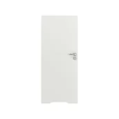 Drzwi wewnętrzne - Skrzydło drzwiowe bezprzylgowe łazienkowe z podcięciem wentylacyjnym Vector T Białe 90 Lewe Porta - miniaturka - grafika 1