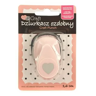 Dalprint Dziurkacz ozdobny DPCRAFT 1,6cm Serce falbanka DZ17DLP - Przybory szkolne - miniaturka - grafika 1