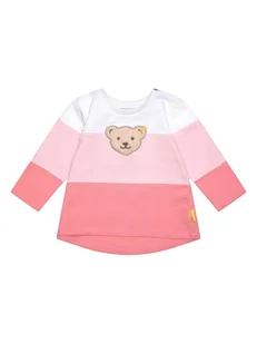 Steiff Bluza w kolorze jasnoróżowo-białym - Bluzy i sweterki niemowlęce - miniaturka - grafika 1