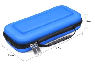 Etui futerał pokrowiec Alogy do konsoli Nintendo Switch Niebieskie 02 + Szkło - Akcesoria do Nintendo - miniaturka - grafika 6