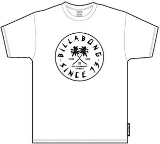 Koszulki męskie - Billabong Męski T-shirt Tendencies Ss biały biały L Q1SS58 - grafika 1